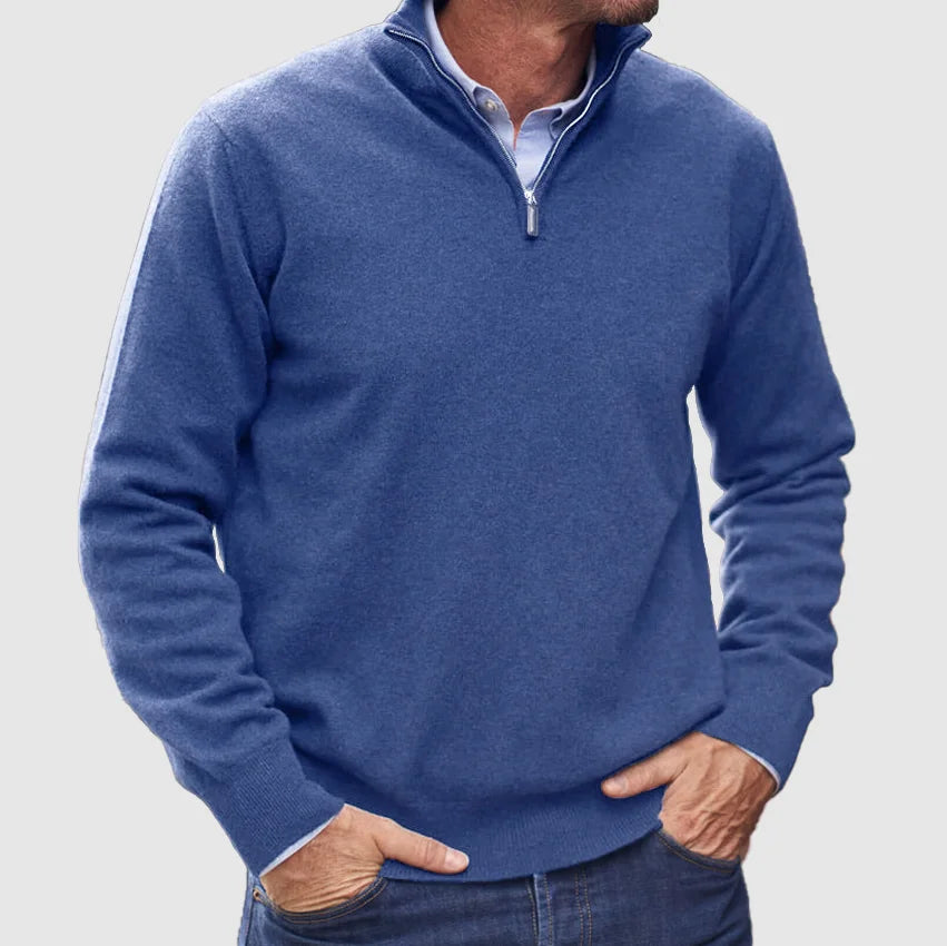 Maglione in Cashmere con Zip